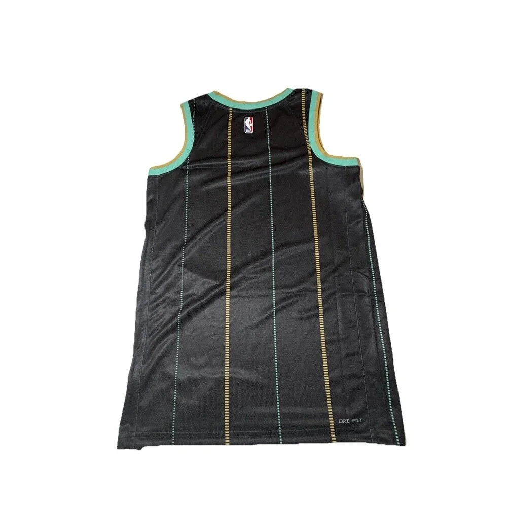 NWT Jordan Charlotte Hornets CLT City Edition NBA Jersey Black Men’s Small 40